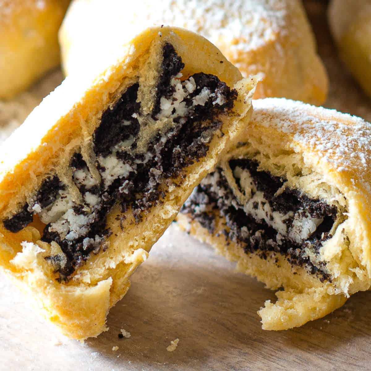 Air Fryer Deep Fried Oreos with Crescent Rolls